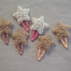 Haarspeld ster wol mini