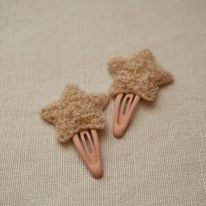 Haarspeld ster wol mini