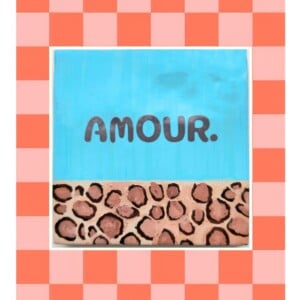 Handgemaakt tegeltje amour — uniek, lief en heerlijk imperfect 😍