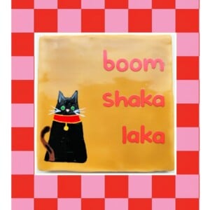 Handgemaakt tegeltje kat — uniek, lief en heerlijk imperfect 😍