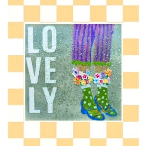 Handgemaakt tegeltje lovely — uniek, lief en heerlijk imperfect 😍