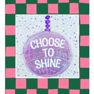 Handgemaakt tegeltje - shine