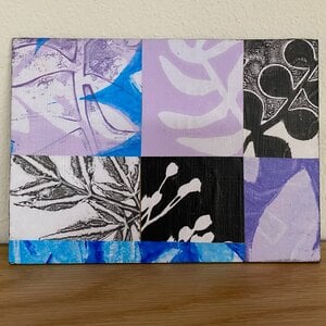 Houten monotype kaart
