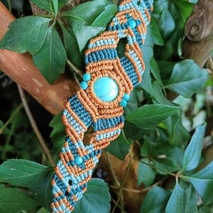 Isy – Boho chic armband met turquoise steen