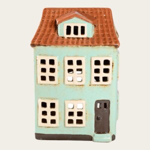 Keramieken Huisje Lichtblauw