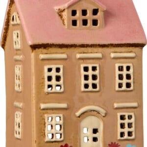 Keramieken Huisje met Bloemetjes