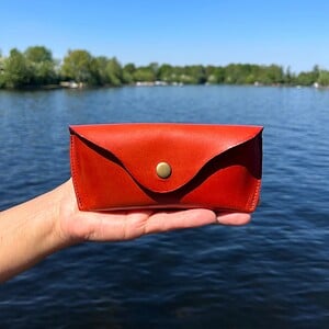 Leren brillenkoker - diverse kleuren