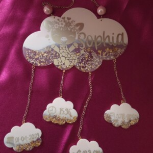 Lieve baby geboortewolk - kraam cadeau - geboorte - custom