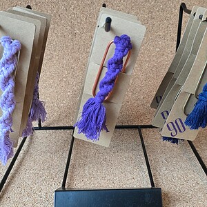 Macramé boekenlegger handgemaakt | kleurrijke bladwijzer | cadeau voor lezers