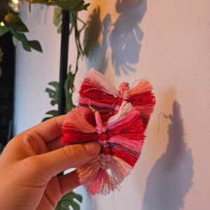 Macrame oorbellen ombre