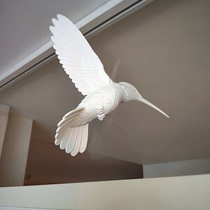 Magnetic hummingbird window art