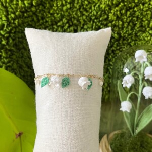 Micro Gehaakte Lelietjes-van-Dalen Armband