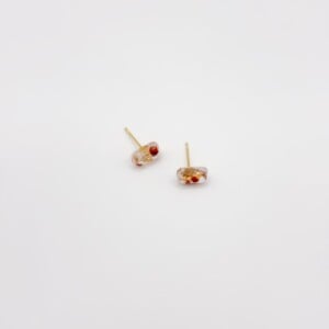 Rechthoekige Mini Knopjes met Echte Bloemetjes uit Den Haag (Mon Chéri)