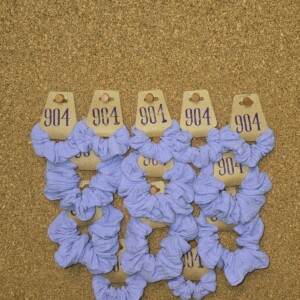 Scrunchie van double gauze | Bordeaux | lila | handgemaakt | meerdere kleuren | Atelier 904