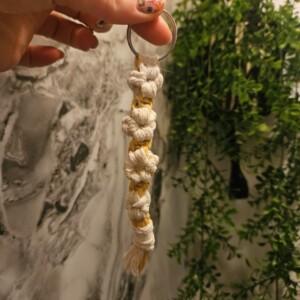 Sleutelhanger bloem geel