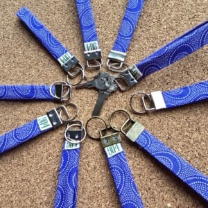 Sleutelhanger | polssleutelhanger | paars | handgemaakt | Atelier 904