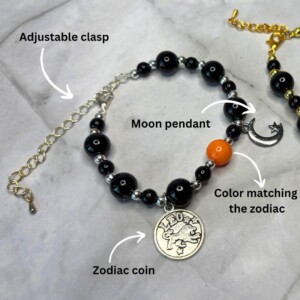 Sterrenbeeld armbandje Stier - uniek cadeau - verkrijgbaar in zilver of goud