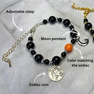 Sterrenbeeld armbandje Vissen - uniek cadeau - verkrijgbaar in zilver of goud