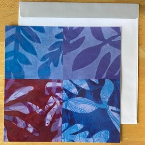 Veelkleurige enkele collagekaart