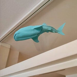 Whaleshark window art - Ocean blue