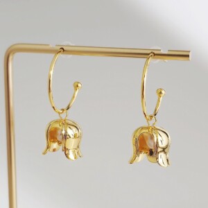 14K Vergulde Oorbellen met Natuurlijke Zoetwaterparels – S925 Zilver