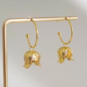 14K Vergulde Oorbellen met Natuurlijke Zoetwaterparels – S925 Zilver