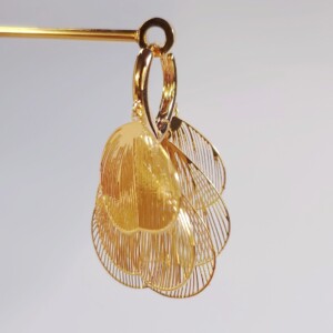 18K Vergulde Bloemblaadjes Oorbellen