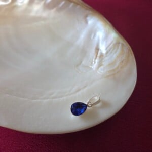 925 zilveren hanger ingelegd met Oostenrijks kristal