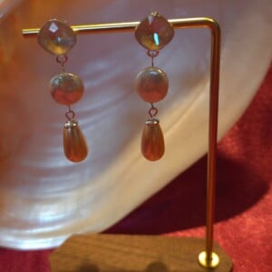 925 zilveren oorbellen met Oostenrijks kristal en zoetwaterparels