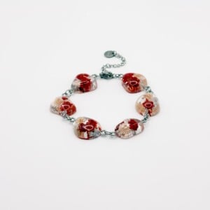 Armband met Steenvormige Hangers Gevuld met Echt Gipskruid uit Den Haag (Mon Chéri)