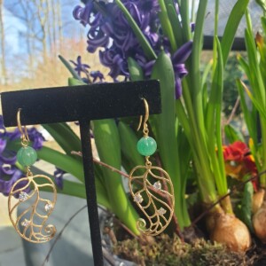 Aventurijn oorbellen