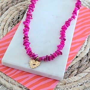 Beachvibe ketting gouden bedel  - in 5 varianten