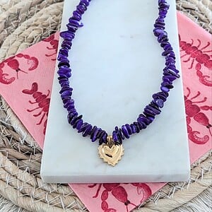 Beachvibe ketting gouden bedel  - in 5 varianten