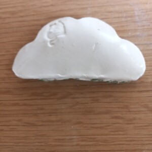 Brushrest/penseelhouder, handgemaakt keramiek