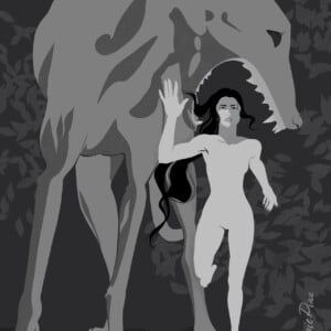 Dark Fantasy Gothic Art Print 40 by 50 cm, Wall Art