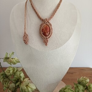 Yara-Handgemaakte Ketting met Carneool