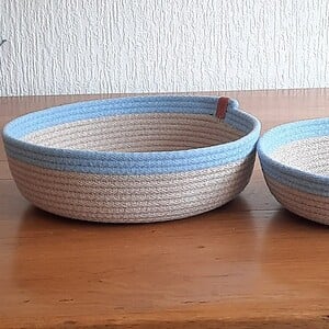 Handgemaakte Manden set Ø24x6cm + Ø29x9cm