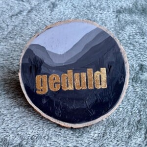 Handgeschilderd inspiratie bordje ‘Geduld’