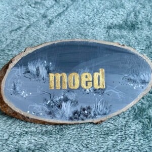 Handgeschilderd inspiratie bordje ‘Moed’