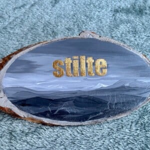 Handgeschilderd inspiratie bordje ‘Stilte’