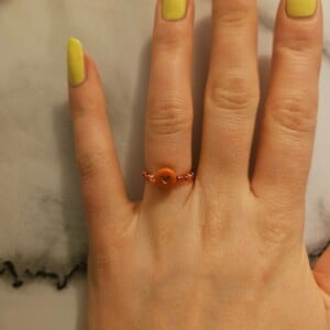 Hartjes ring van kralen