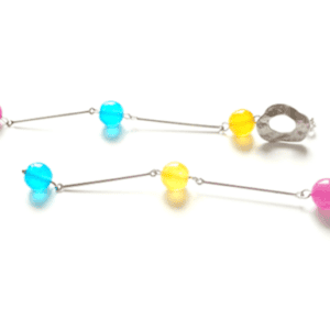 Jade statement earrings with silver studs