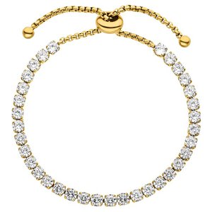 Julia Armband - 18K Gold Plated of High-Gloss Polished Silver