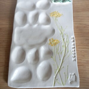 Keramieken schilderspalet Koolzaad