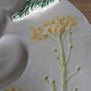 Keramieken schilderspalet Koolzaad rond