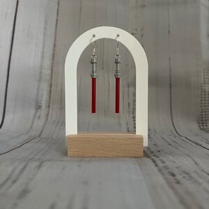 LEGO Lightsaber oorbellen - rood