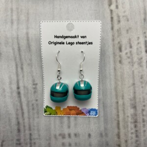 LEGO oorbellen Formule helmpjes - Mercedes