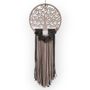 Macramé wanddecoratie •Levensboom•