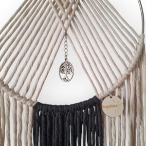 Macramé weef wanddecoratie