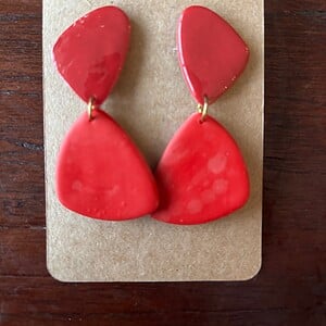 Oorbellen - rood